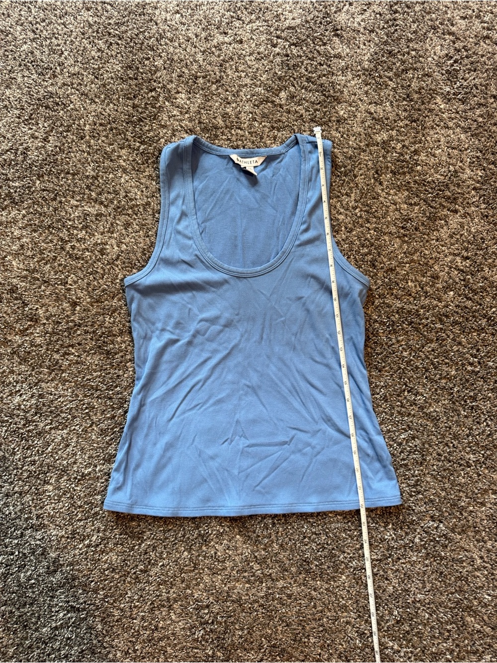 Athleta “Waterfall” Signature Rib Scoop Tank - NWOT